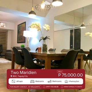 Condo for Rent in BGC, Taguig City at Two Maridien