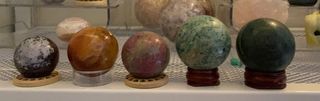 crystal bowls and spheres for adoption