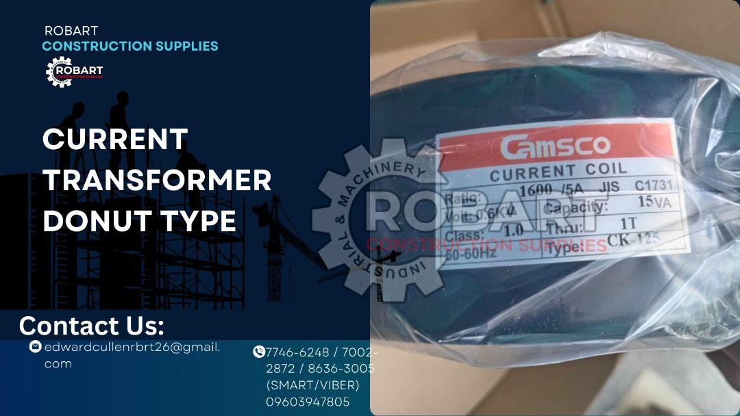 Current Transformer Donut Type (Category: Construction & Building Materials) located in Manila. Submitted by airenz1426 (Listing ID 1302560024, Image 1). Description: Current Transformer Donut Type Specs: 1600/5a Brand: Camsco - - 𝒮𝑀𝑅𝒯/𝒱𝐵𝑅: 𝟢𝟫𝟨𝟢𝟥𝟫𝟦𝟩𝟪𝟢𝟧 𝒢𝐿𝐵: 𝟢𝟫𝟨𝟩𝟥𝟪𝟣𝟪𝟤𝟥𝟨 𝟩𝟩𝟦𝟨-𝟨𝟤𝟦𝟪 / 𝟩𝟢𝟢𝟤-𝟤𝟪𝟩𝟤 / 𝟪𝟨𝟥𝟨-𝟥𝟢𝟢𝟧 For inquiries: Look for Edward For inquiries: Look for Edward 𝑹𝑶𝑩𝑨𝑹𝑻 𝑪𝑶𝑵𝑺𝑻𝑹𝑼�