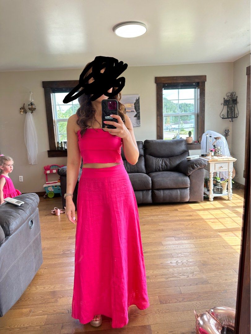 Fuschia summer dress sales