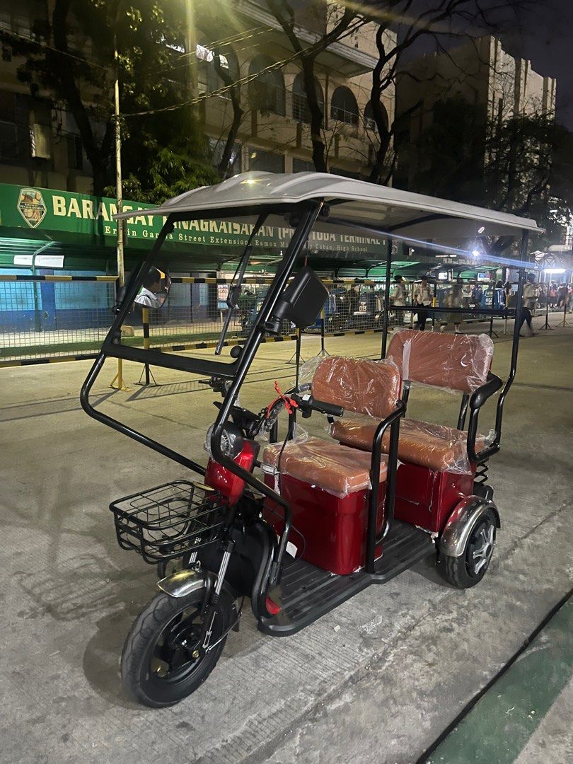 ebike 3 wheels 1000watts (Category: Bicycles) located in Quezon City. Submitted by brandmanila (Listing ID 1302574406, Image 1). Description: ✳️DIAMOND STAR 210✳️ ✴️SALE 36K✴️ ⭐SPECS⭐ ✔️MOTOR:1000W ✔️BREAK: Drum break ✔️Battery: 48v20ah ✔️Controller: 600 ✔️Automatic wiper ✔️3 SEATERS ✔️SPEED 35KPH ✔️RANGE 35KM ⭐FREEBIES⭐ ❤️FREE DEMO ❤️FREE ASSEMBLE ❤️FREE TRAPAL ❤️FREE EXTRA SIDE MIRROR ⭐PAYMENTS OPTIONS⭐ ✔️CASH ✔️GCASH / MAYA ✔️GOTYME ✔️PAYPAL ✔