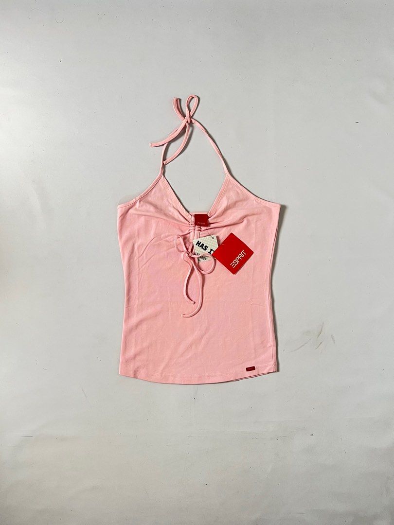 esprit babypink halter top BNWT (Category: Others Tops) located in Limay. Submitted by budolfindsrawrawr (Listing ID 1302709158, Image 1). Description: esp.rit babypink halter top BNWT S/M on tag L17.5 W12.5 .
