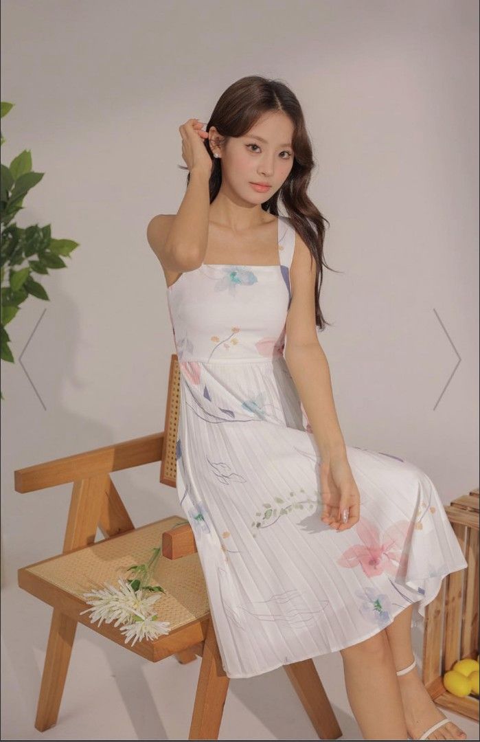 strapless open back dress One-Shoulder Pleated Dress