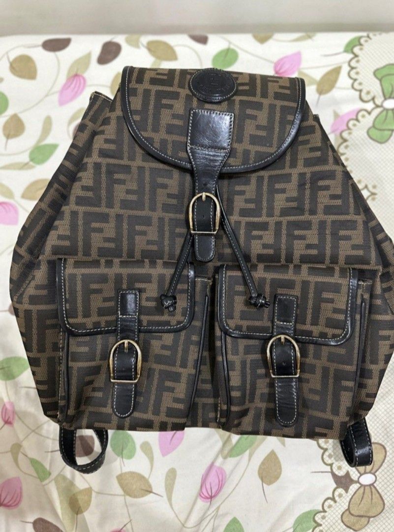 Vintage fendi zucca backpack outlet