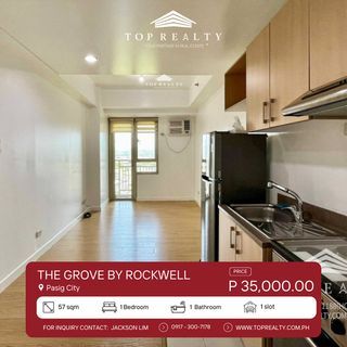 For Rent: 1BR Condo in The Grove by Rockwell at Pasig City