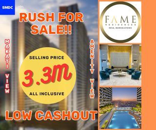 FOR SALE FAME RESIDENCES UNIT TOWER 3 LOW PRICE