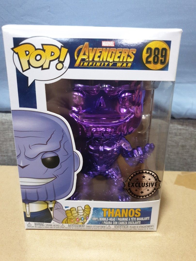 Thanos Funko Pop Marvel Chrome Purple Thanos Pop Purple Chrome