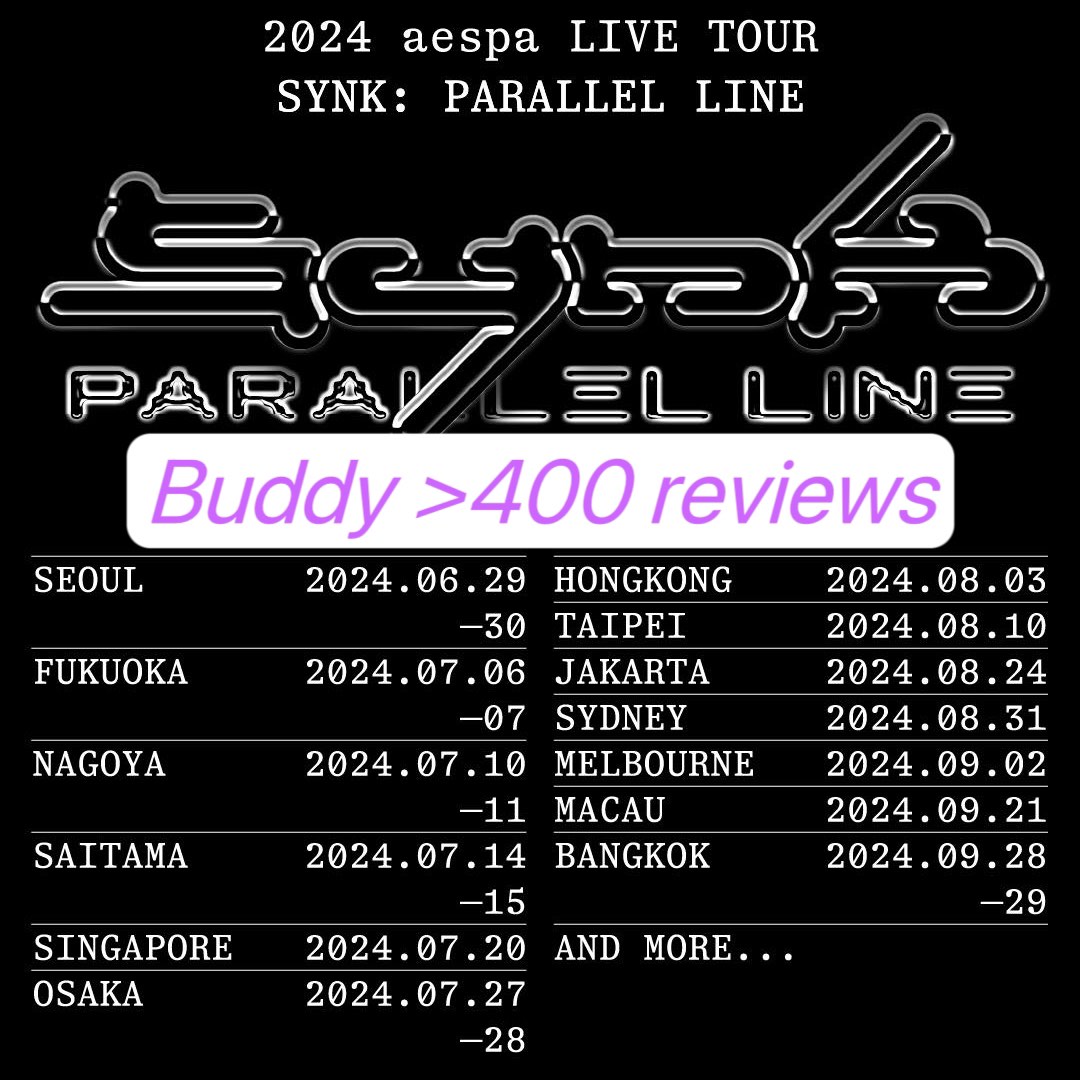 [GUARANTEE BYPASS] aespa Singapore LIVE TOUR SYNK Parallel Line