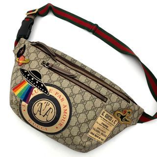 Gucci Body Bag Courier Patch Sherry Line GG Supreme PVC