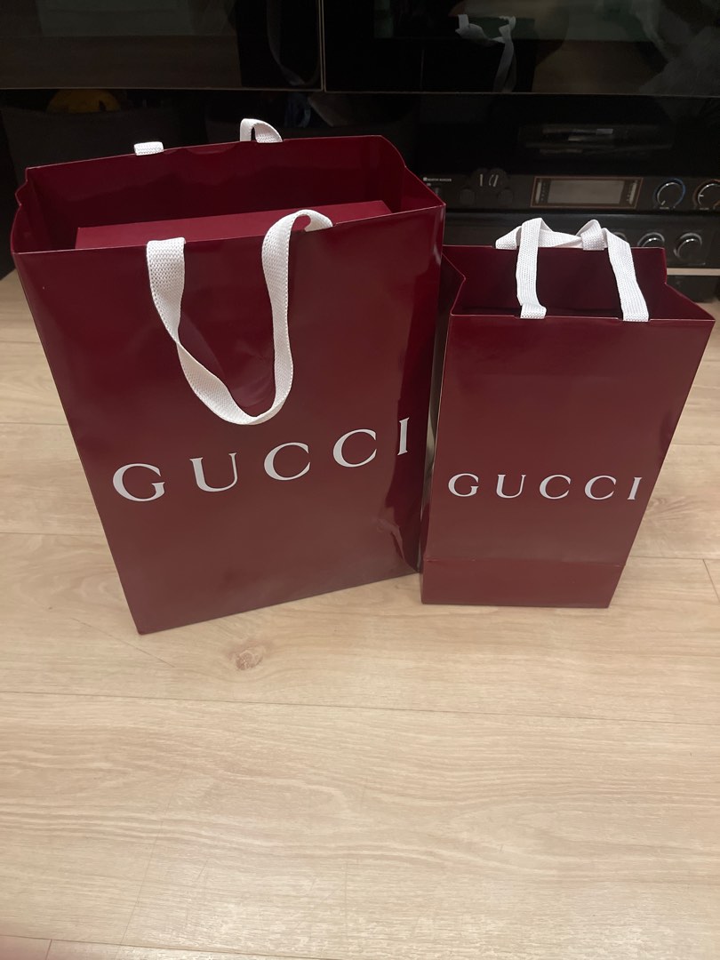 Gucci paper bag plastic bag