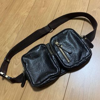 GUCCI Shima CG pattern leather waist pouch body bag