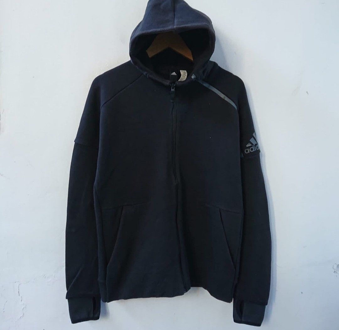 Hoodie Jaket Jacket Adidas ZNE hitam black