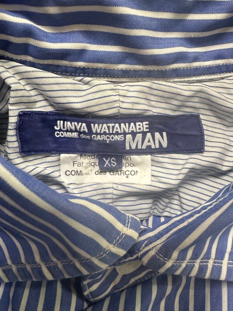 JUNYA WATANABE MAN | Elbow Patch Shirt (Category: Formal Shirts) located in Lapu Lapu. Submitted by nervecloset (Listing ID 1302612567, Image 3). Description: JUNYA WATANABE MAN | Elbow Patch Shirt XS on tag W = 18 inches L = 27 inches Very good condition 1350 + sf.