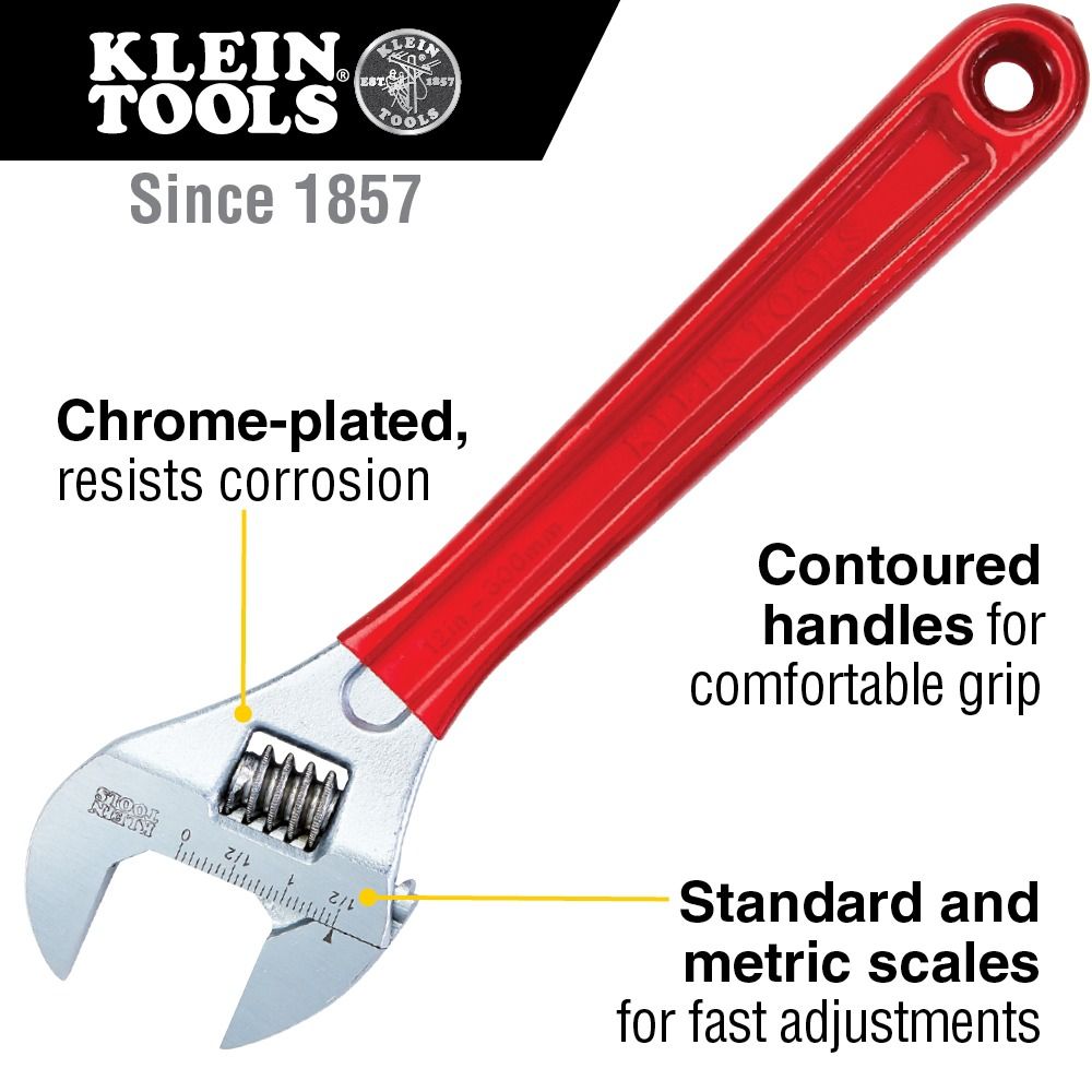 Klein Tools Adjustable Wrench 10 inches D507-10 (Category: Construction Tools & Equipment) located in Manila. Submitted by homecareph (Listing ID 1301546661, Image 3). Description: 01-30-2026 ✅For Sale !!! Retail / Wholesale ✅KLEIN TOOLS ADJUSTABLE WRENCH ✅MODEL: D507-10 • Jaw Capacity: 3.3cm • Overall Length: 26cm • Weight: 0.5kg • Forged heat-treated alloy steel • Contoured handles for comfortable use • Chrome-plated for rust resistance • Heavy