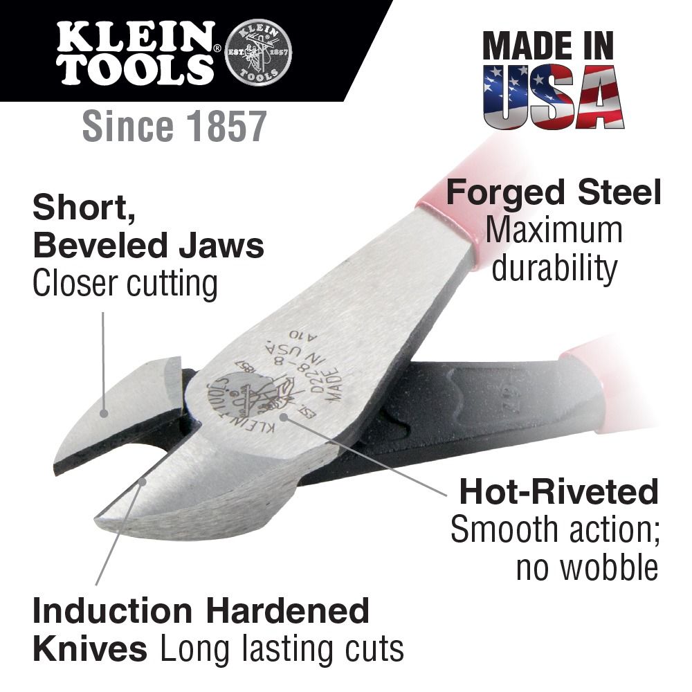 Klein Tools High Leverage Diagonal Cutting Pliers 8" D228-8 (Category: Construction Tools & Equipment) located in Manila. Submitted by homecareph (Listing ID 1302560530, Image 2). Description: 02-07-2026 ✅For Sale !!! ✅Retail / Wholesale ✅KLEIN TOOLS HIGH LEVERAGE DIAGONAL CUTTING PLIERS ✅MODEL: D228-8 • Jaw Capacity: 3cm • Overall Length: 7.98" (20.3cm) • Weight: 272g ✅100% Original ✅Made in USA ✅Quality Guaranteed ✅For pick-up, our office wareh