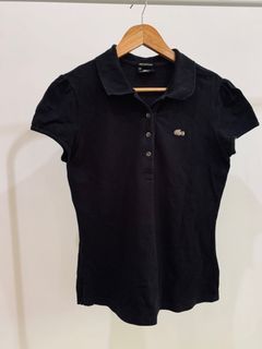 Lacoste Tops Polo Shirt Collar Tshirt Black XS to Small