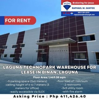 Laguna Technopark Warehouse for Lease in Binan, Laguna