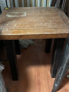 Mini bar stool / wood side table / wood coffee table / bedside table - REAL SOLID WOOD TABLE