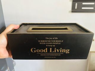 Nordic Wood box tissue holder / tissue box