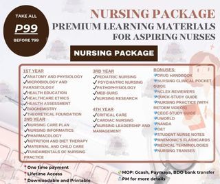 Nursing premium learning materials