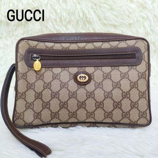 Old Gucci Interlocking GG Pattern Clutch Bag Pouch