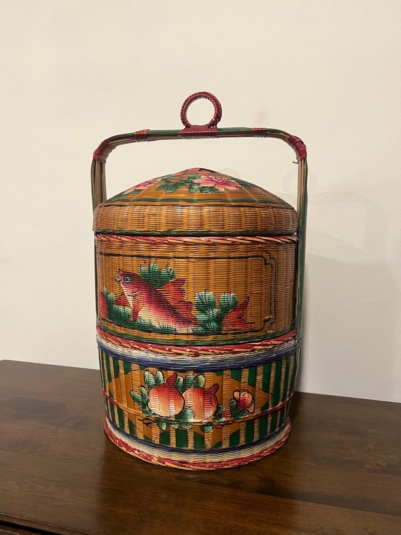Peranakan Bakul rattan, Hobbies & Toys, Collectibles & Memorabilia ...