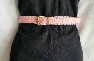 Pink Braided Belt