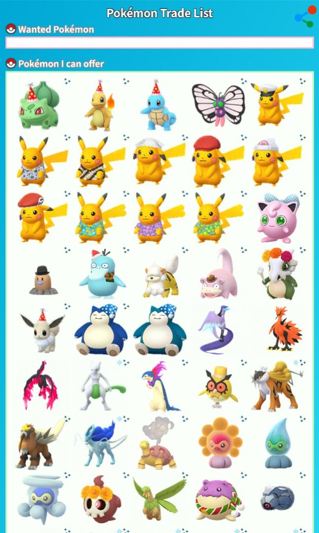Pokemon go shinies and rares (Category: Nintendo) located in Manila. Submitted by zeus025 (Listing ID 1301774270, Image 1). Description: For sale pokemon go shinies and rares ✨✨✨ And 2016 birds, 2017 dogs, mewtwo ( japan event) and lugia ( guaranteed lucky ) And have pokemon go account for sale, and pokemon go services.