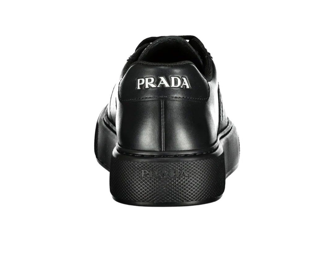 Prada Thick Sole Black Trainer With Receipt, Luxury, Sneakers