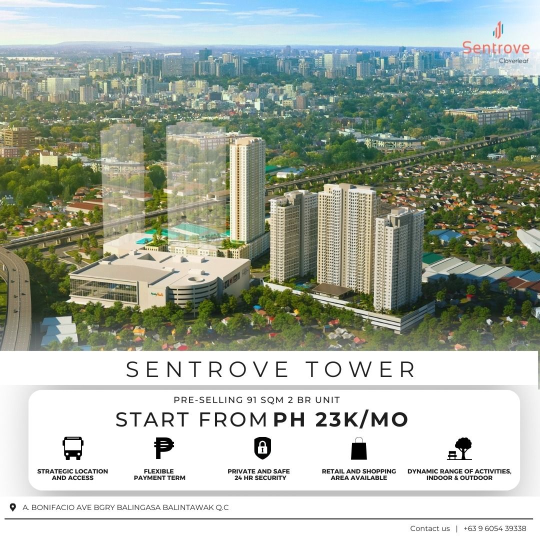 Prime Residential 2 Bedroom Condo Unit Balintawak QC (Sentrove Tower ...