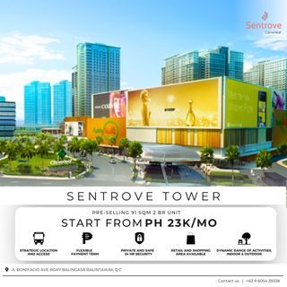 Prime Residential  2 Bedroom Condo Unit Balintawak QC (Sentrove Tower Cloverleaf)