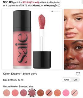 Saie Dew Blush (FULL SIZE) in Dreamy (bright berry shade)