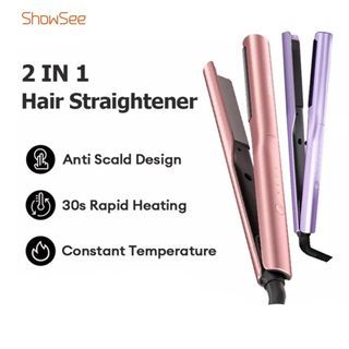 Showsee E2 2 In 1 Hair Straightener Automatic Hair Curler
