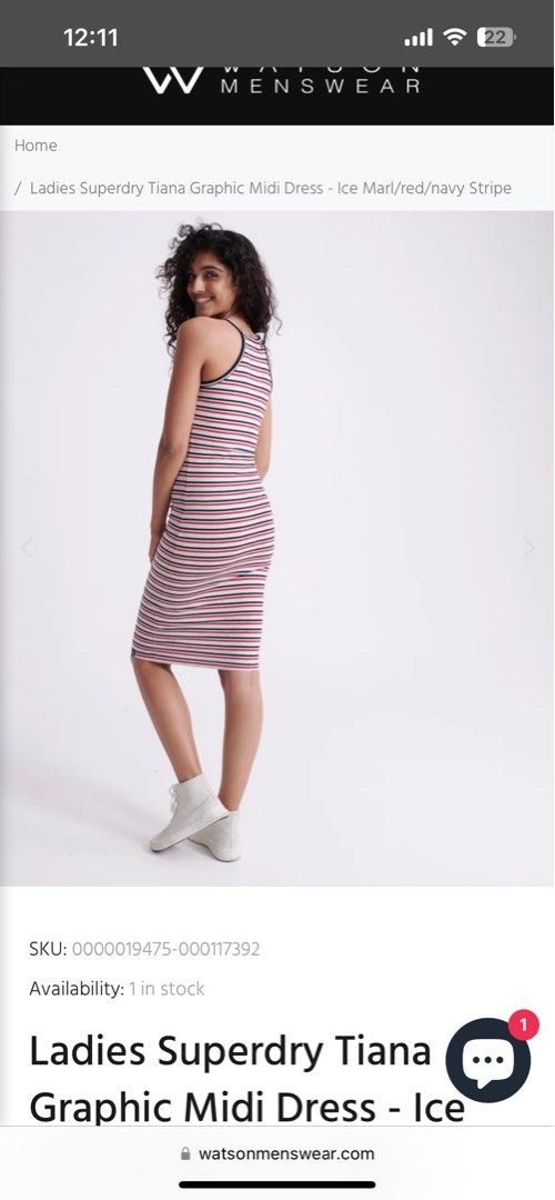 Superdry women s Tiana graphic midi dress Women s Fashion Dresses Sets Dresses on Carousell
