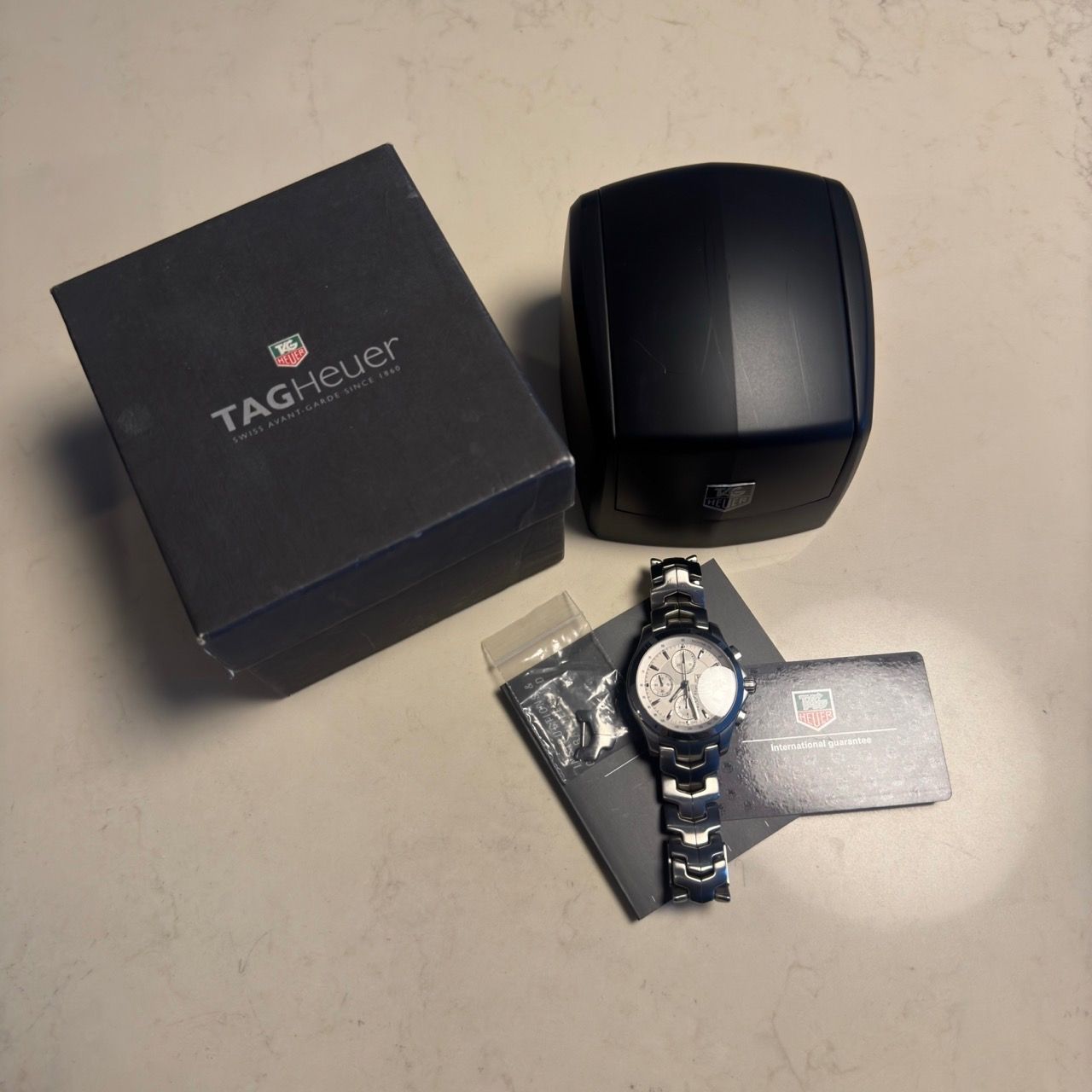 TAG Heuer Link CJF2111 Calibre 16 Silver Dial Chronograph 42mm Automatic Luxury Watches on Carousell