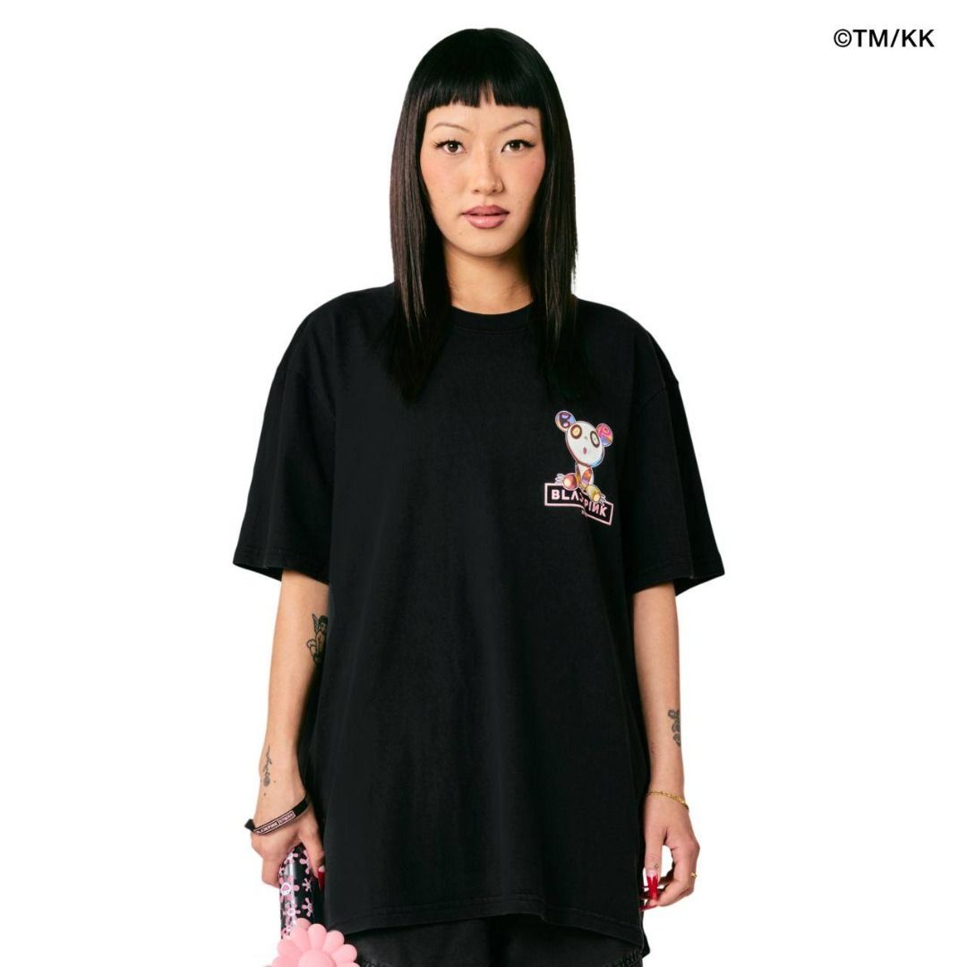 Takashi Murakami x Black Pink Tee, Men's Fashion, Tops & Sets ...