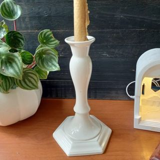 Tall ceramic candle holder