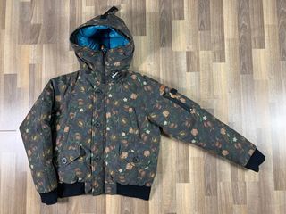 The north face floral puffer jacket (authentic)