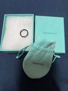 TIFFANY/Tiffany Titanium 1837 Narrow Ring Size 5