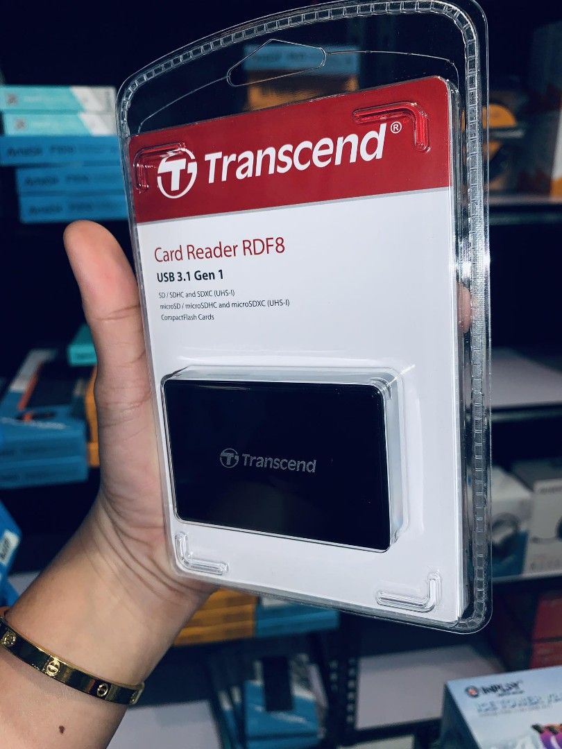 Transcend RDF8 microSD/SD/CF Card Reader USB 3.1 TS-RDF8K2 (Category: Other Accessories) located in Makati City. Submitted by techubstoreandaccessories (Listing ID 1302568447, Image 3). Description: Transcend RDF8 microSD/SD/CF Card Reader USB 3.1 TS-RDF8K2 Ready for Pick Up / Delivery ‼️ 📌 DETAILS: ✅Actual Picture Posted. ✅BRAND NEW & ORIGINAL. ✅7 Days Replacement for Factory Defects and 1year Warranty. (Terms and conditions apply) ------------