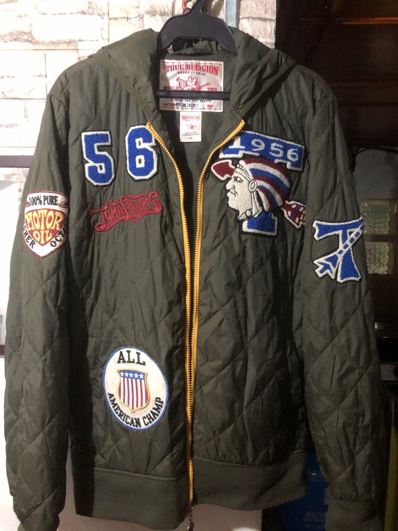 True Religion Nylon diamond hoodie jacket (Category: Coats, Jackets and Outerwear) located in Manila. Submitted by 1ronman (Listing ID 1302563729, Image 3). Description: Pre-owned Padala from australia 100% original / Legit Hoodie diamond nylon jacket.