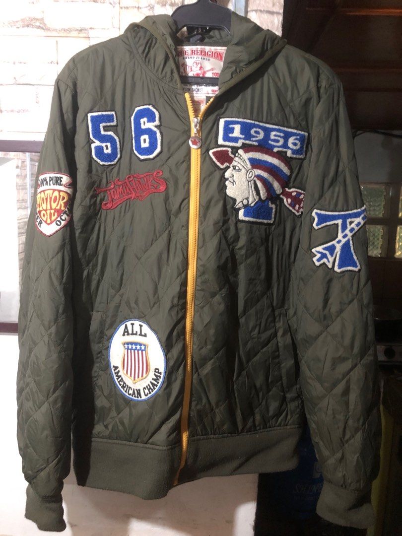 True Religion Nylon diamond hoodie jacket (Category: Coats, Jackets and Outerwear) located in Manila. Submitted by 1ronman (Listing ID 1302563729, Image 1). Description: Pre-owned Padala from australia 100% original / Legit Hoodie diamond nylon jacket.