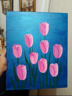Tulip Flower Canvass Painting
