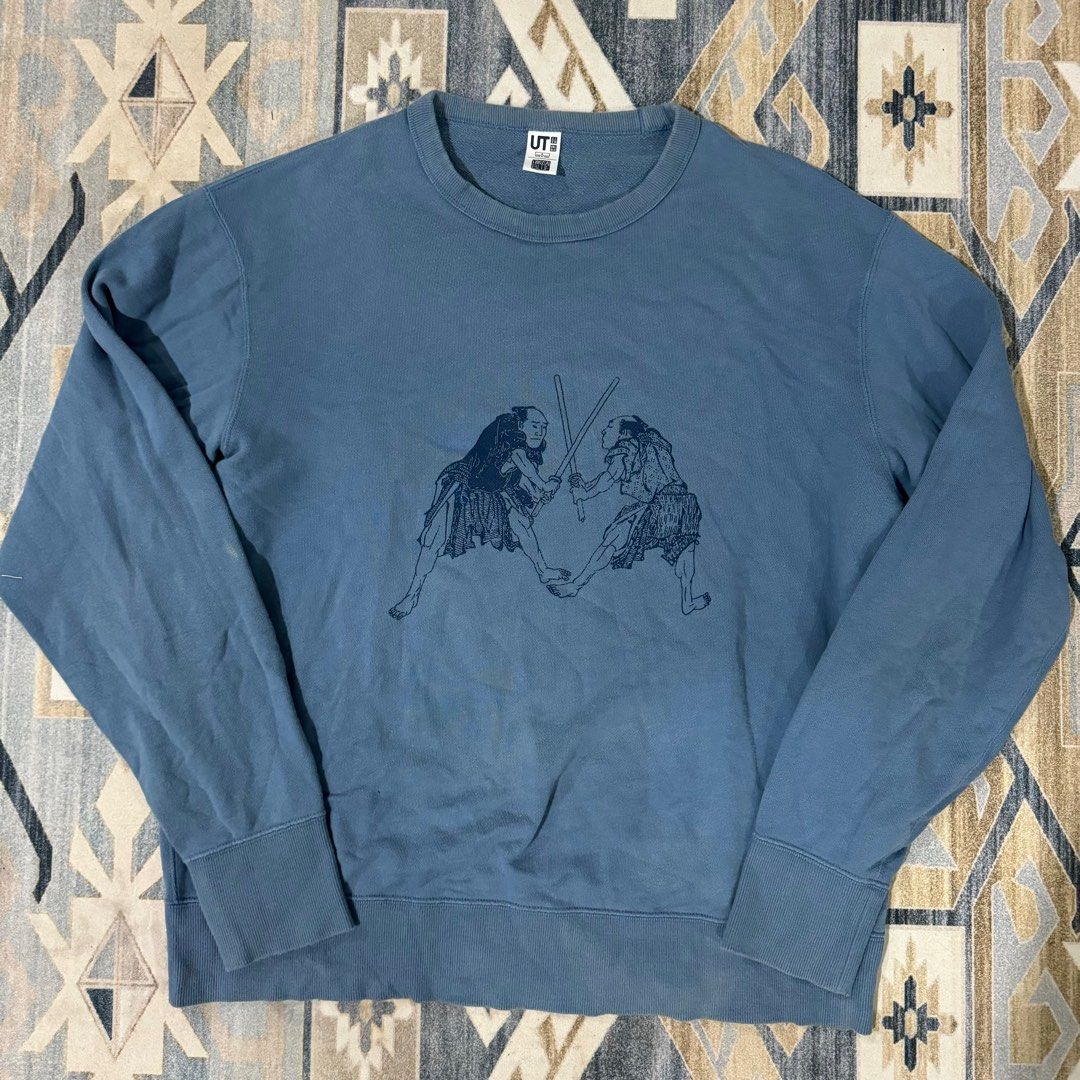 Uniqlo Hokusai Blue Sweatshirts