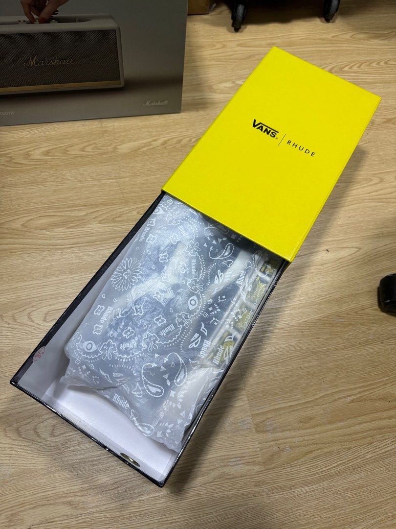 Vans x Rhude Bold Ni US8.5 Black/White, 男裝, 鞋, 波鞋- Carousell