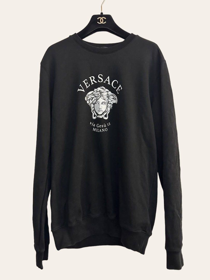 VERSACE LOGO SWEATSHIRT Luxury Apparel on Carousell