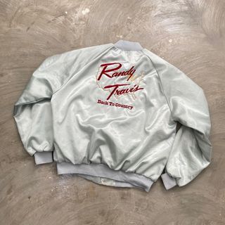 Vintage 80’s Randy Travis “Back to Country” Satin Tour Jacket