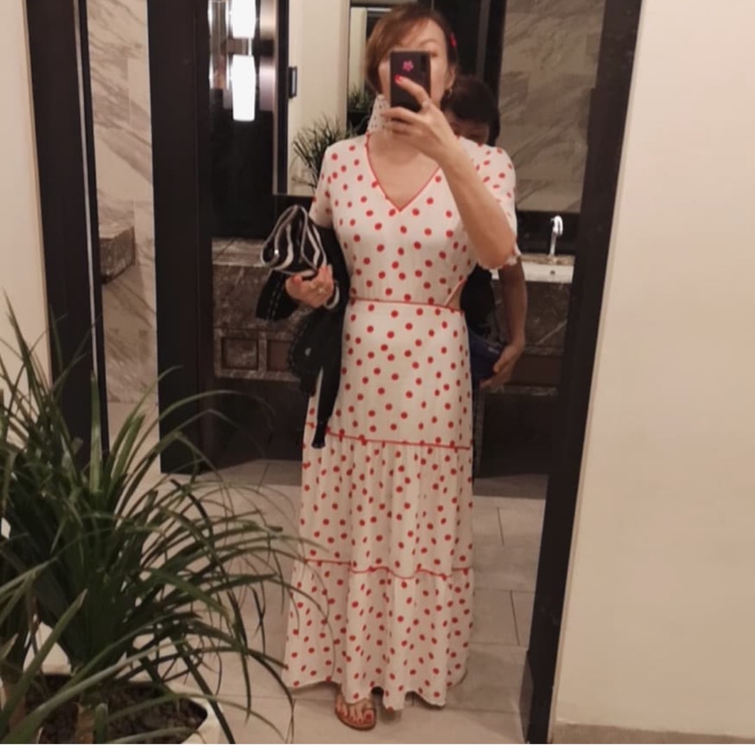 Warehouse dresses polka dot cheap
