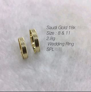 Wedding Ring 18k Saudi Gold