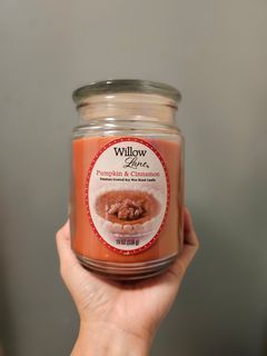 Willow Lane Scented Candle - pumpkin and cinnamon